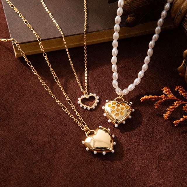 Pearl Heart Necklace