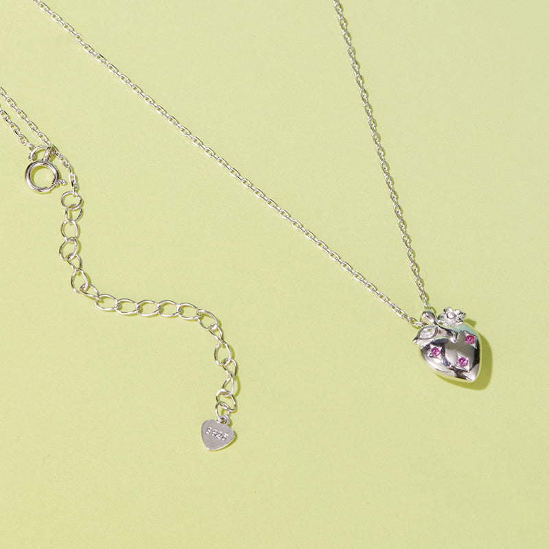 Stawberry Heart Necklace