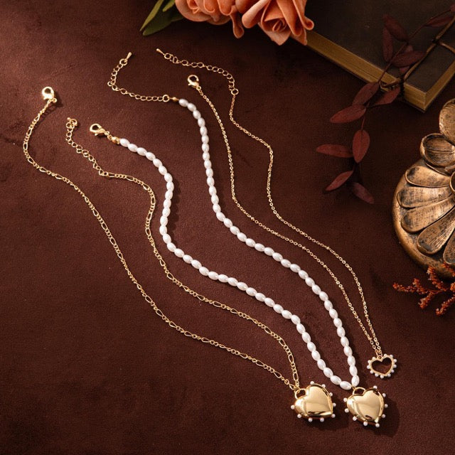 Pearl Heart Necklace