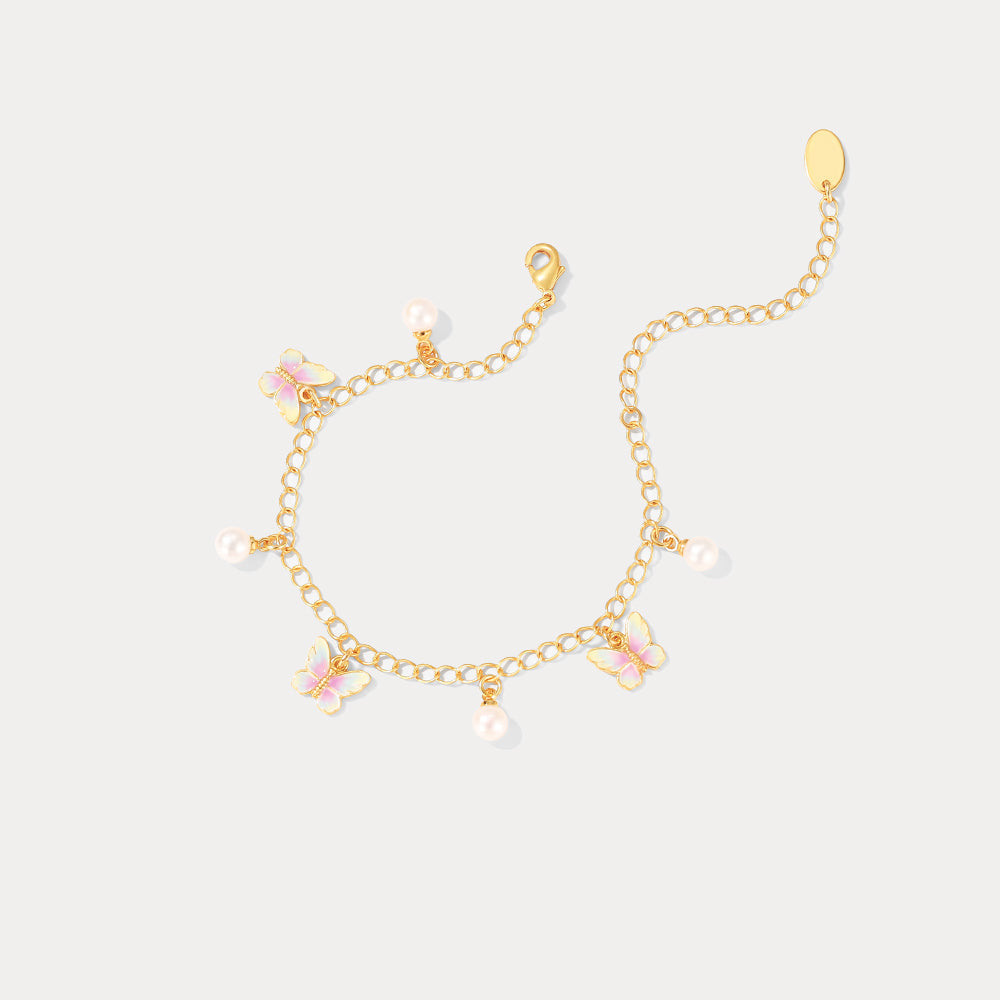 Butterfly Pearl Bracelet