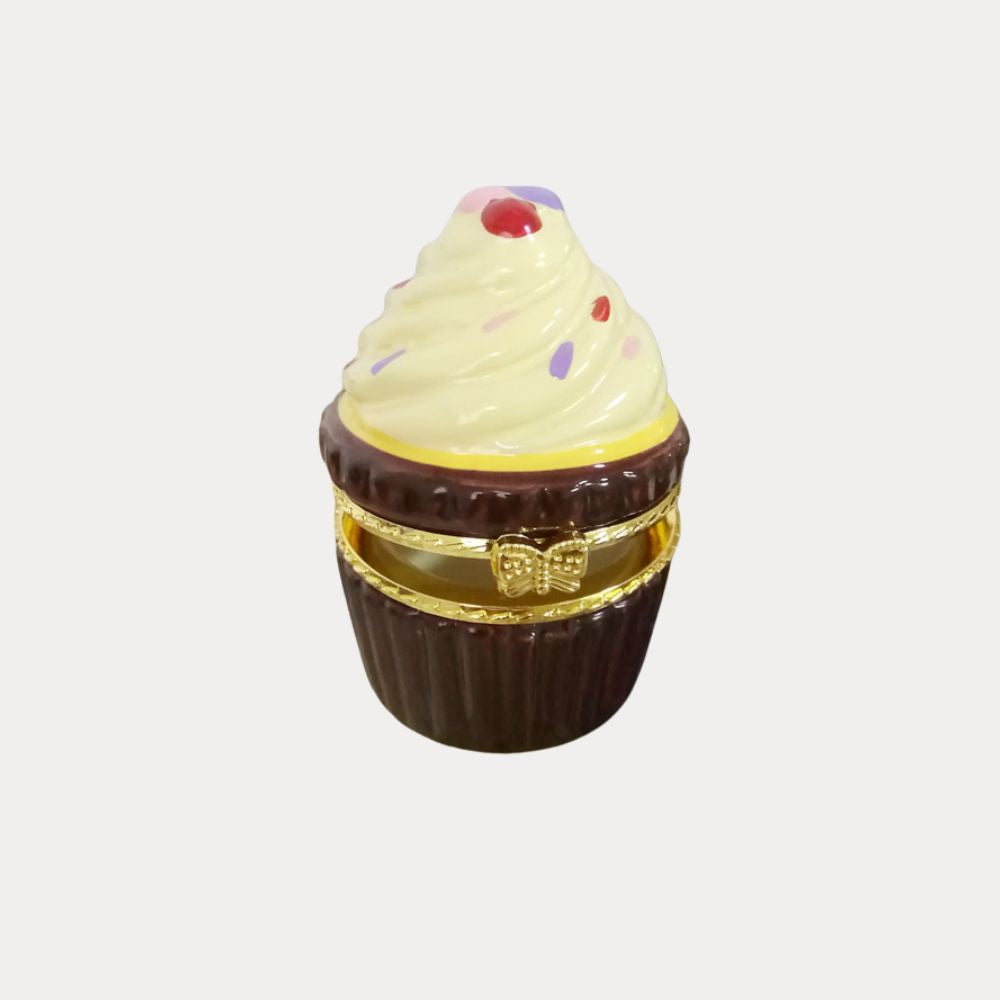 Yellow Cupcake Trinket Box