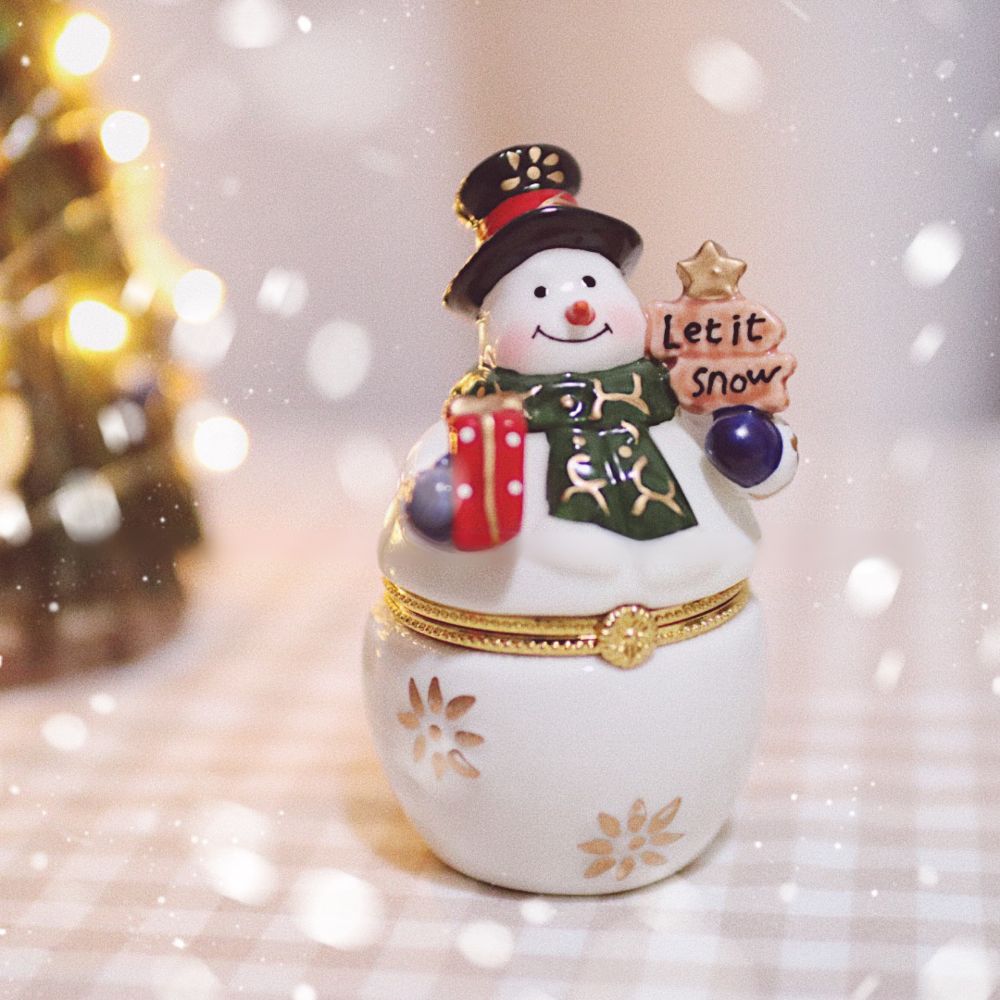 Snowman Trinket Box