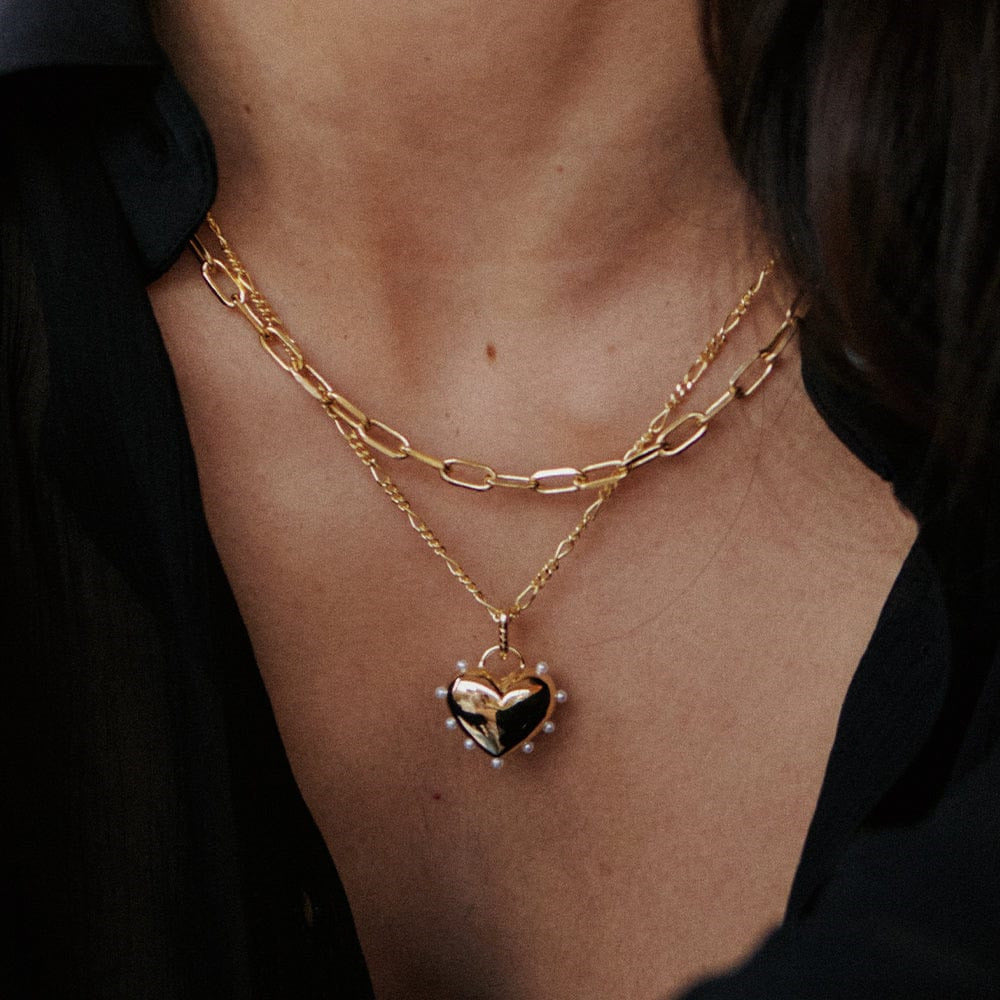 Pearl Heart Necklace