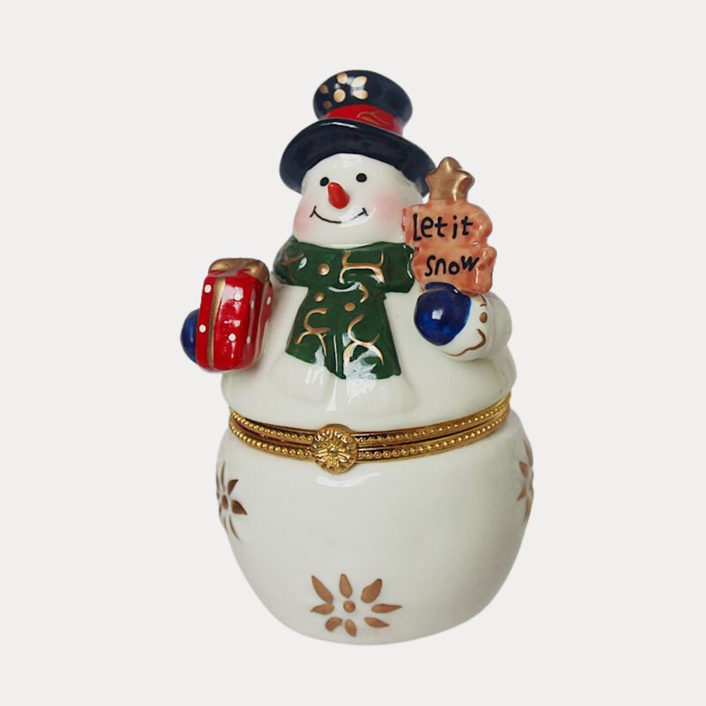 Snowman Trinket Box