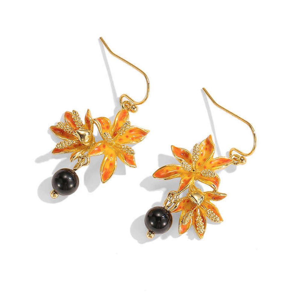 Blackberry Lily Earrings