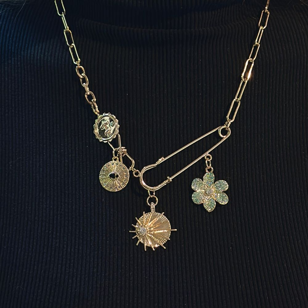 Sun & Clover Necklace