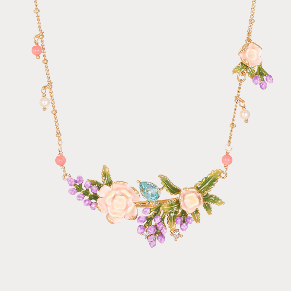 lavender flower jewellery Lavender Necklace – Serenity & Elegance in Floral Jewelry