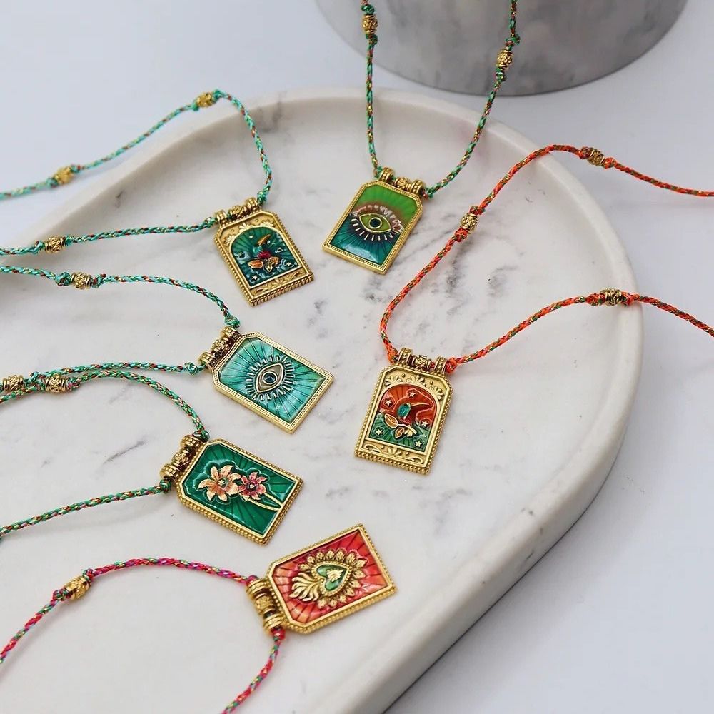 Bohemian Tarot Card Necklace