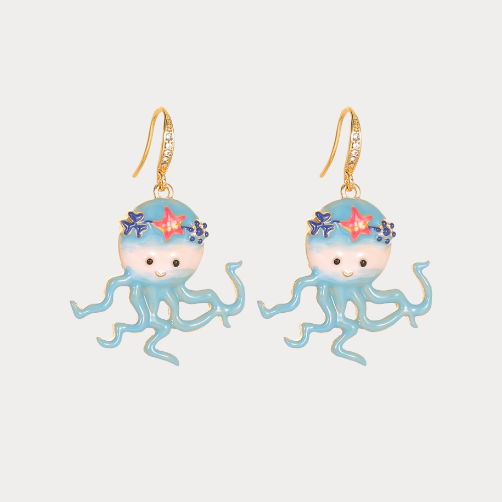 Ocean Octopus Earrings