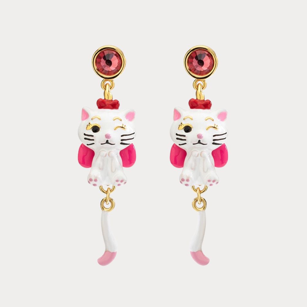 Lucky Cat Earrings