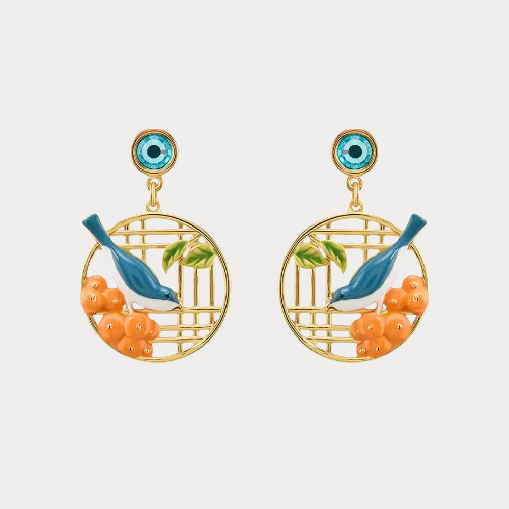 Magpie & Persimmon Earrings