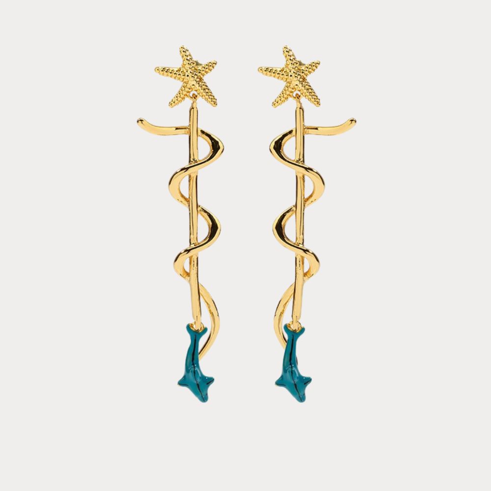 Dolphin Dangle Earrings