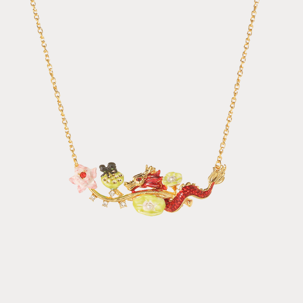 Dragon Lotus Necklace