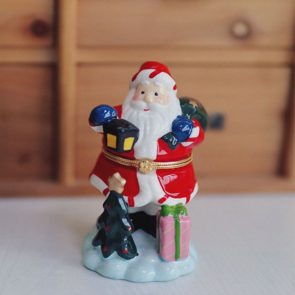 Santa Claus Lantern Trinket Box