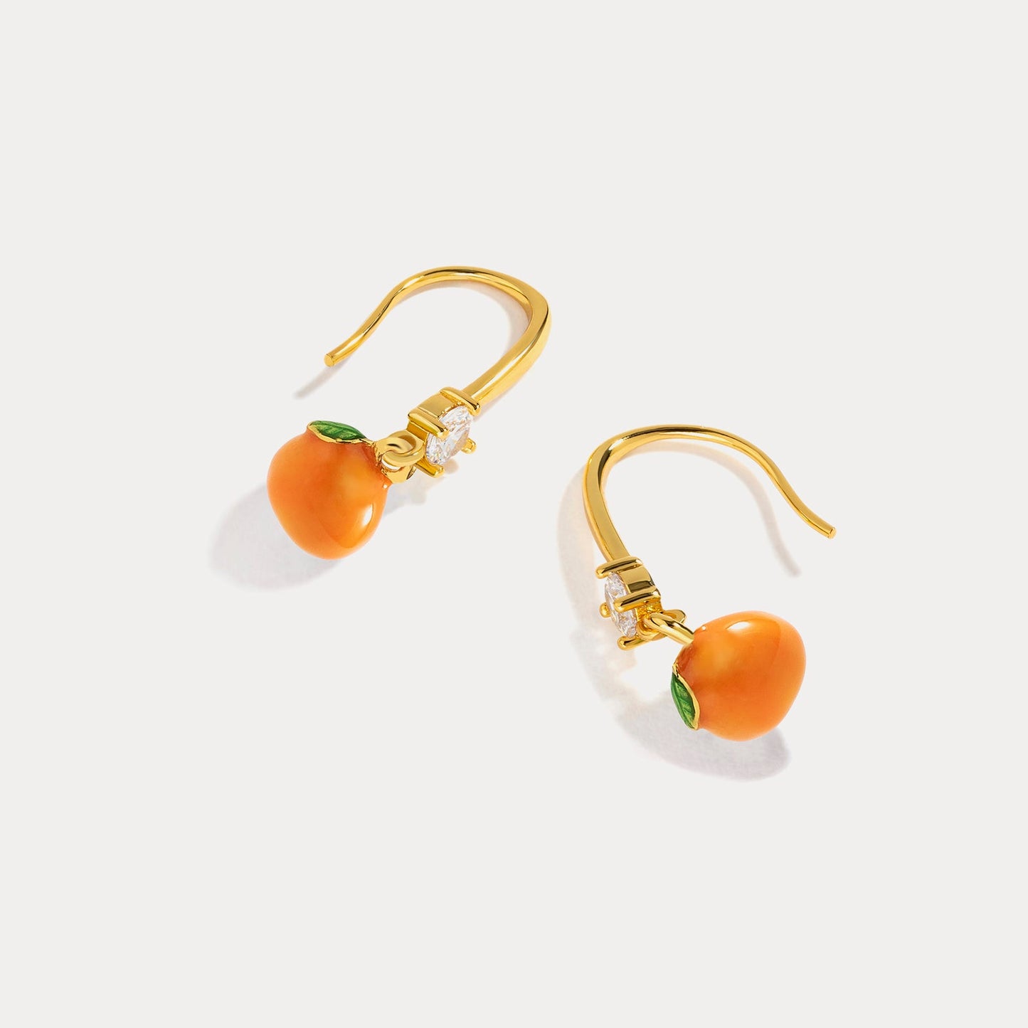 Orange Hoop Earrings