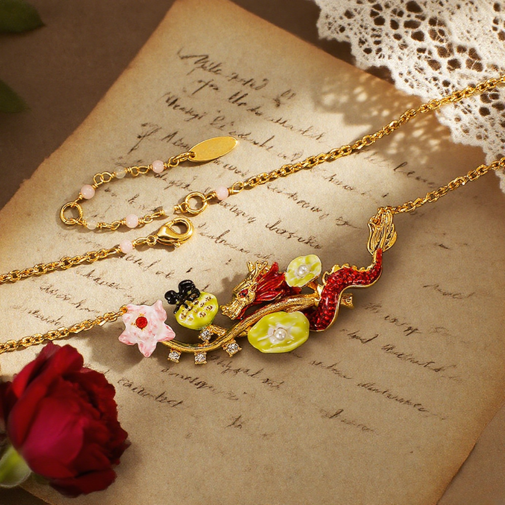 Dragon Lotus Necklace