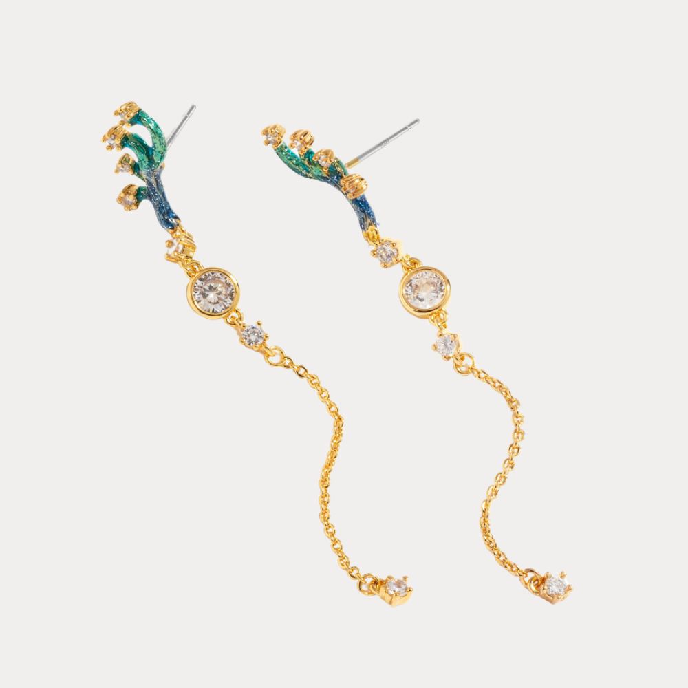 Starry Deer Antler Earrings