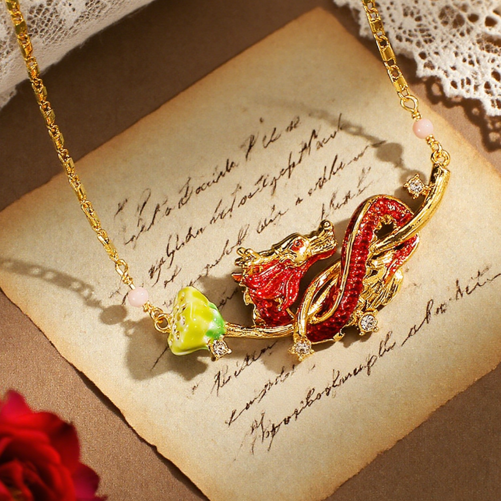 Dragon Lotus Necklace