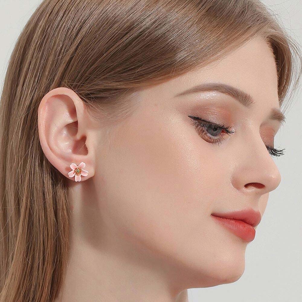 Peach Stud Earrings