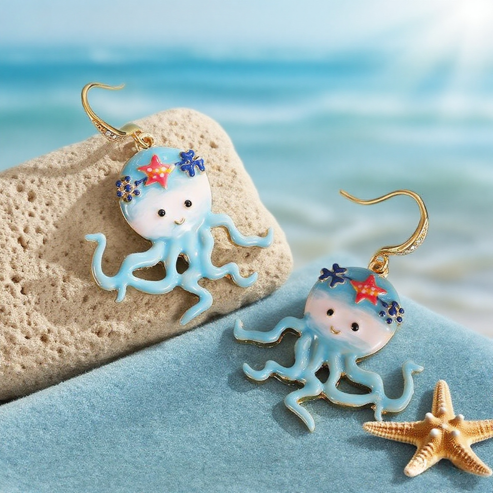 Ocean Octopus Earrings