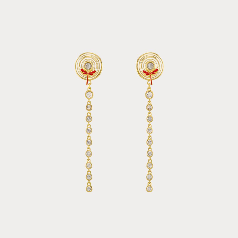 Aqua Dragonfly Earrings