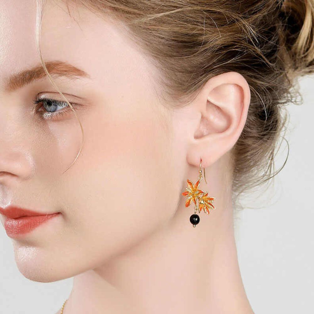 Blackberry Lily Earrings