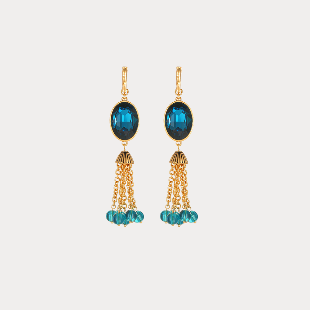 Vintage Tassel Beaded Earrings