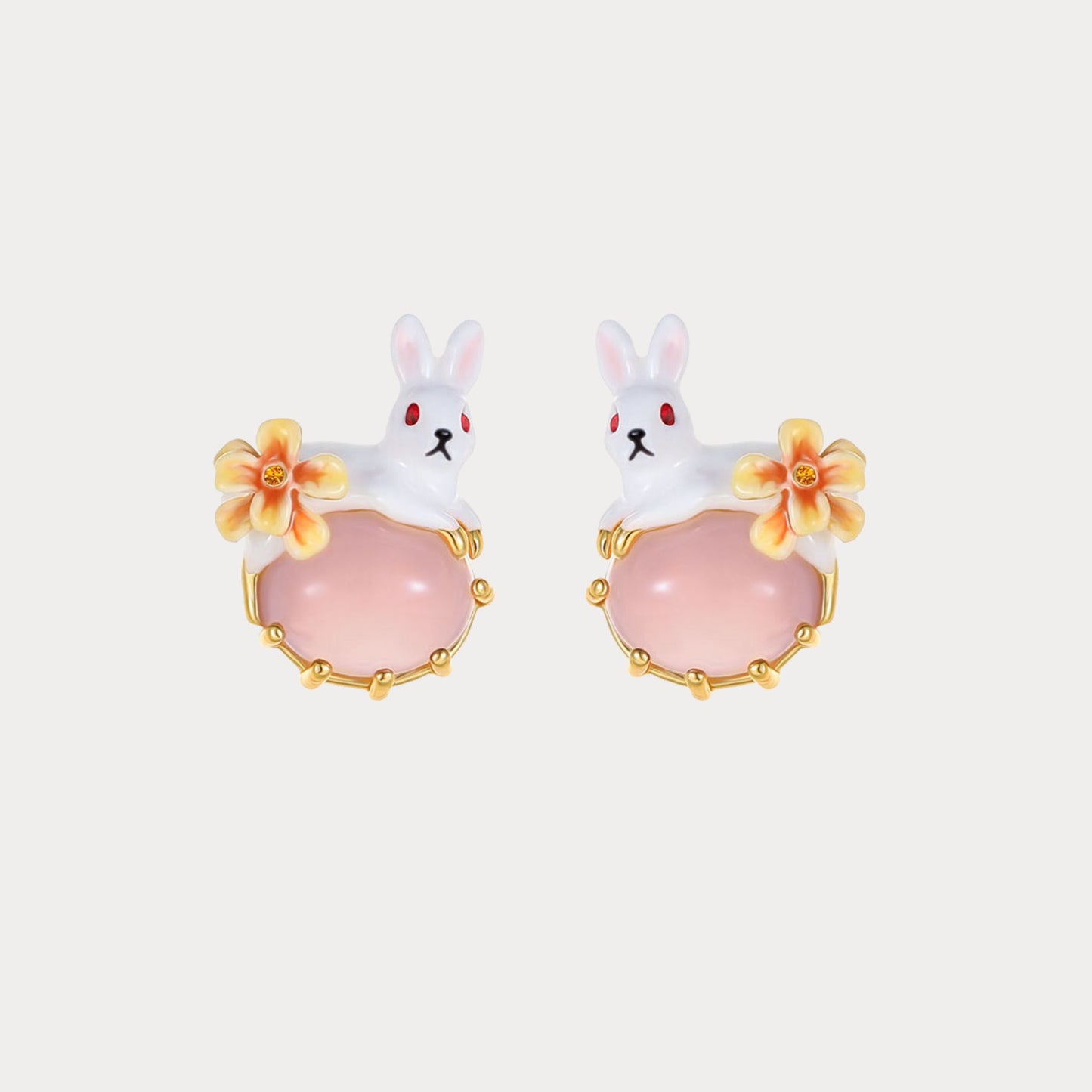 Blossom Bunny Charm Earrings
