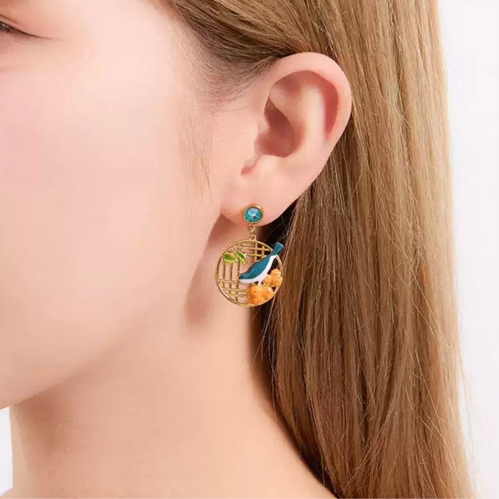 Magpie & Persimmon Earrings