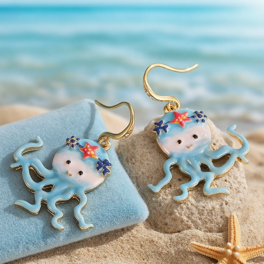 Ocean Octopus Earrings