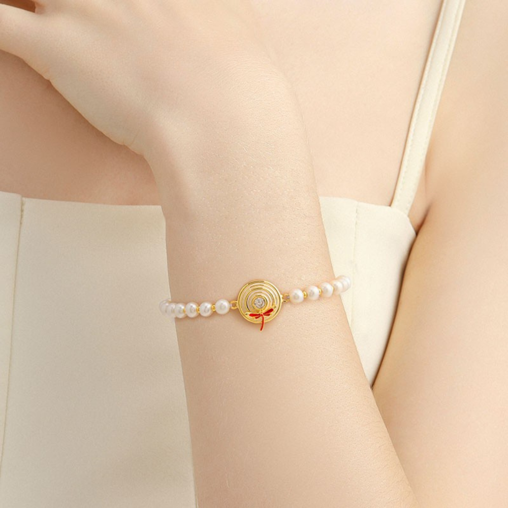 Aqua Dragonfly Bracelet