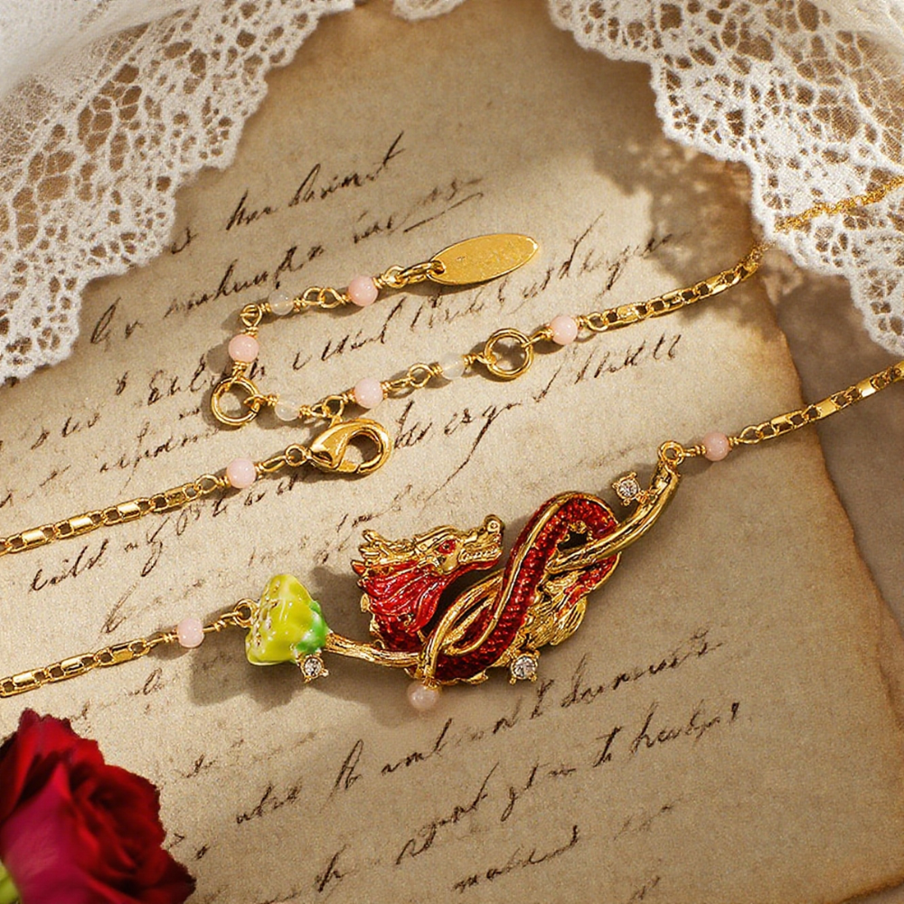Dragon Lotus Necklace