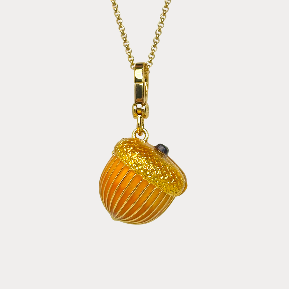 Acorn Squirrel Locket Pendant