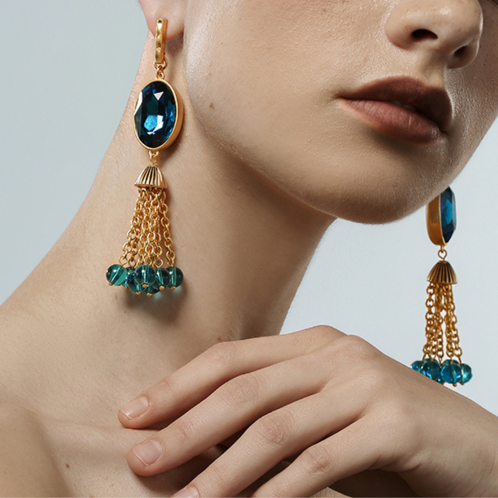 Vintage Tassel Beaded Earrings