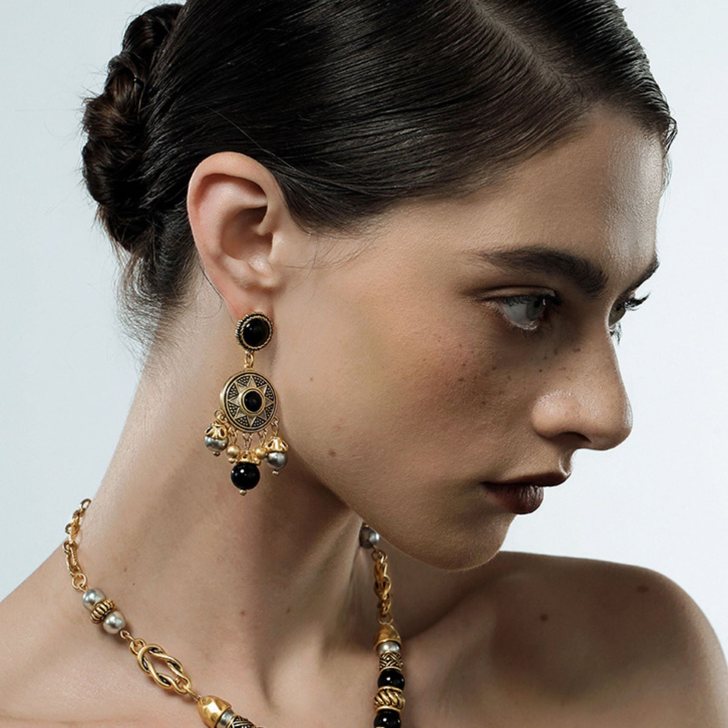 Vintage Eight-pointed Star Earrings