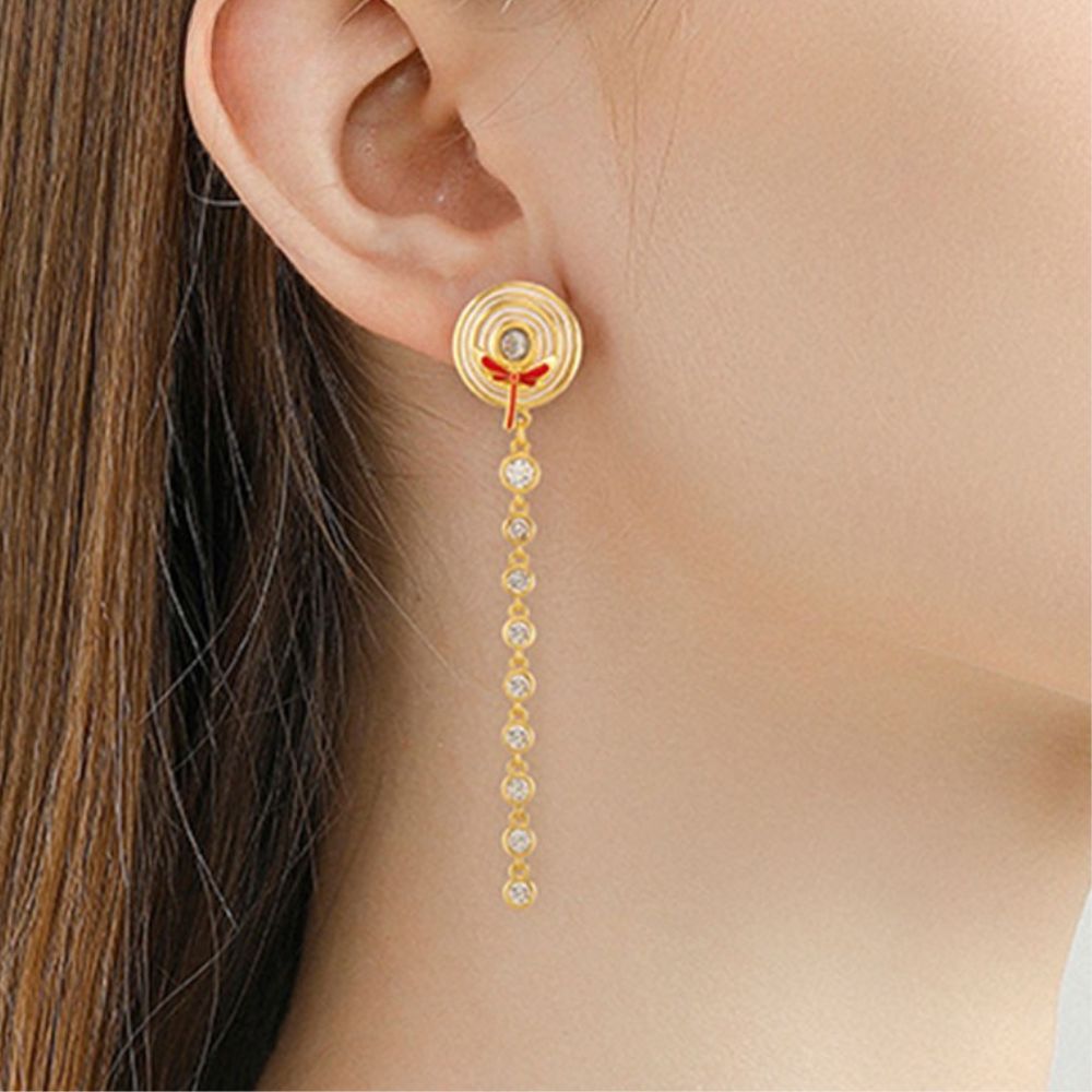 Aqua Dragonfly Earrings