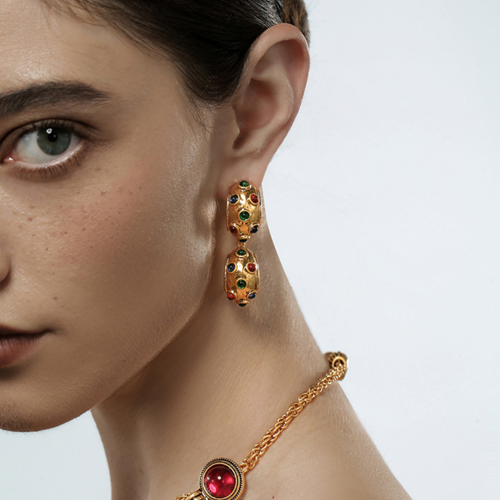 Vintage Dome Hoop Earrings