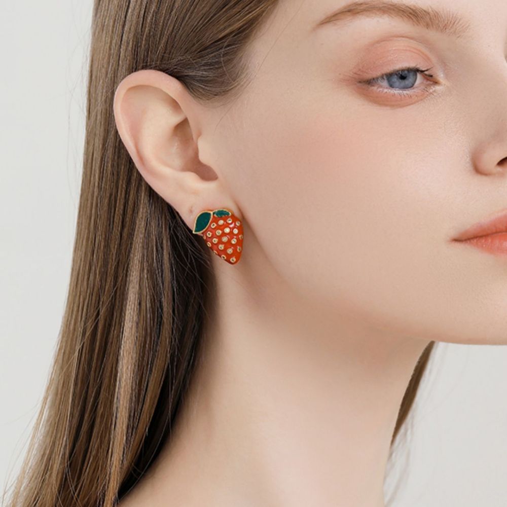 Strawberry Stud Earrings