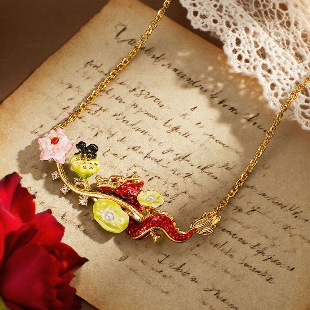 Dragon Lotus Necklace