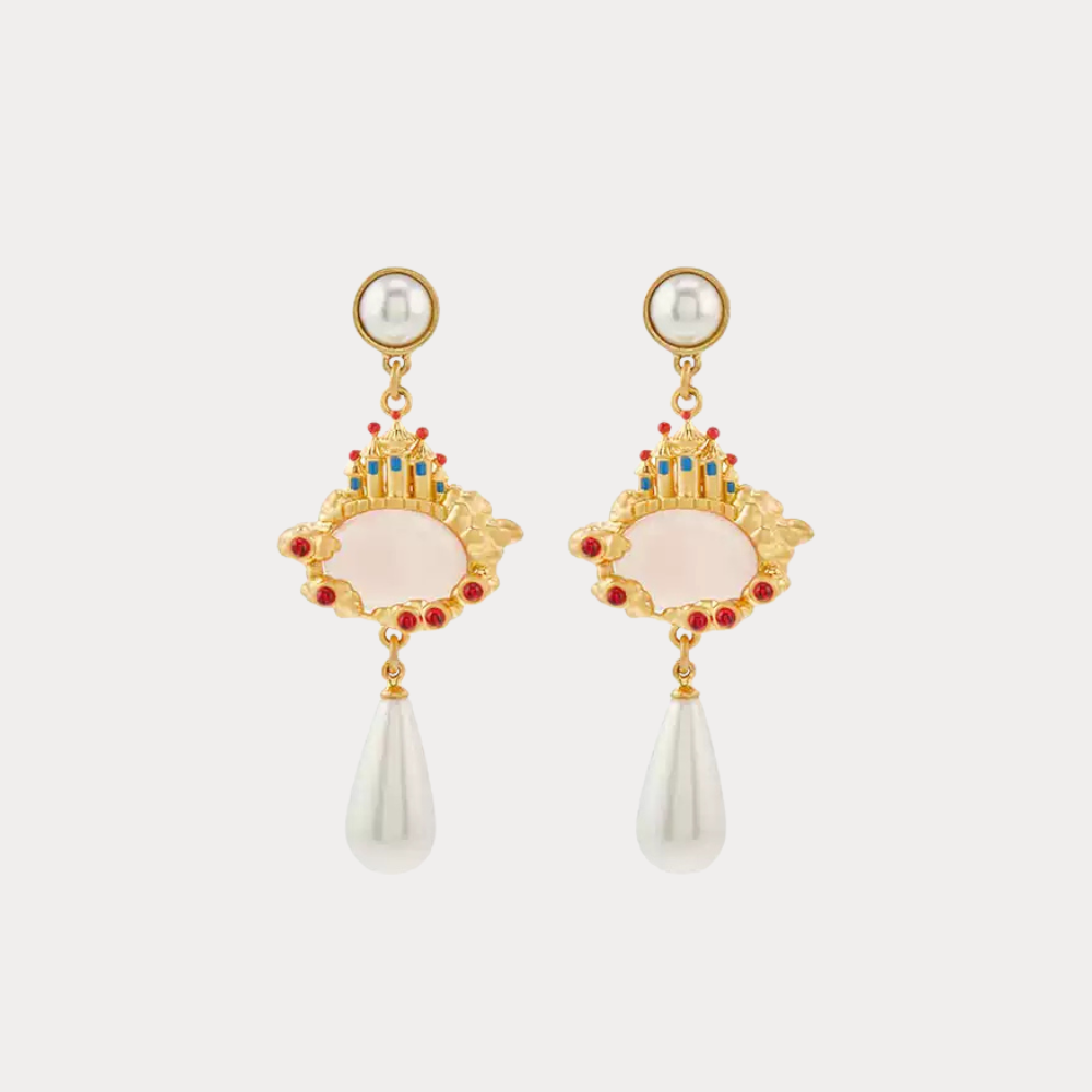 Castle in the Sky Drop Earrings