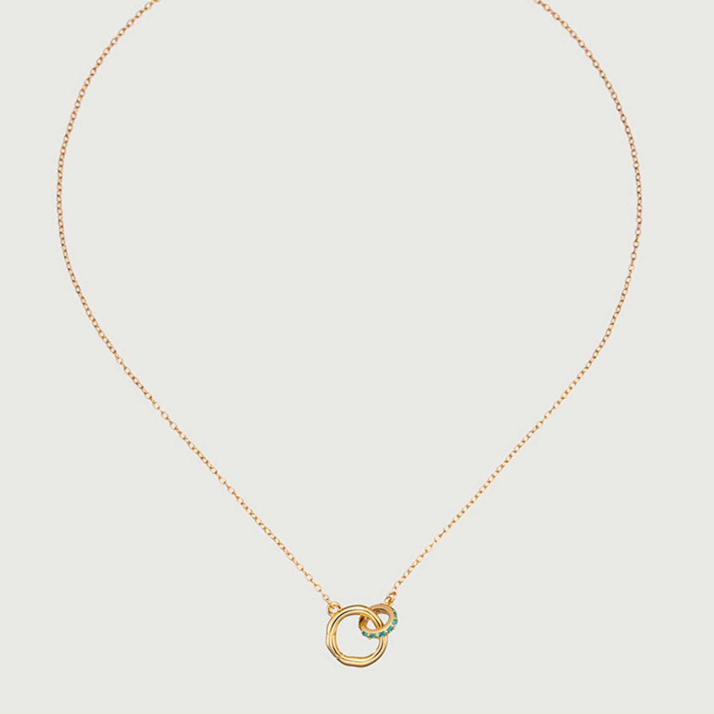 Birth Stone Circle Necklace