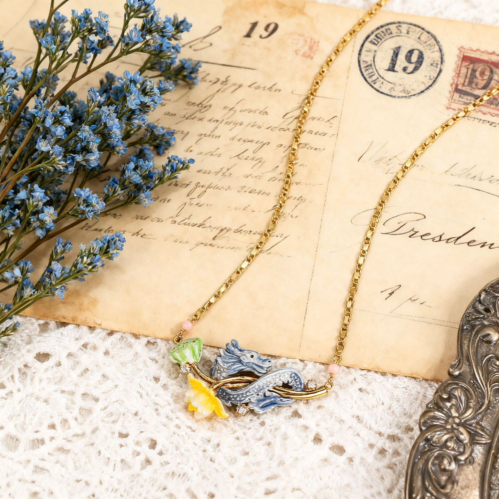 Dragon Lotus Necklace