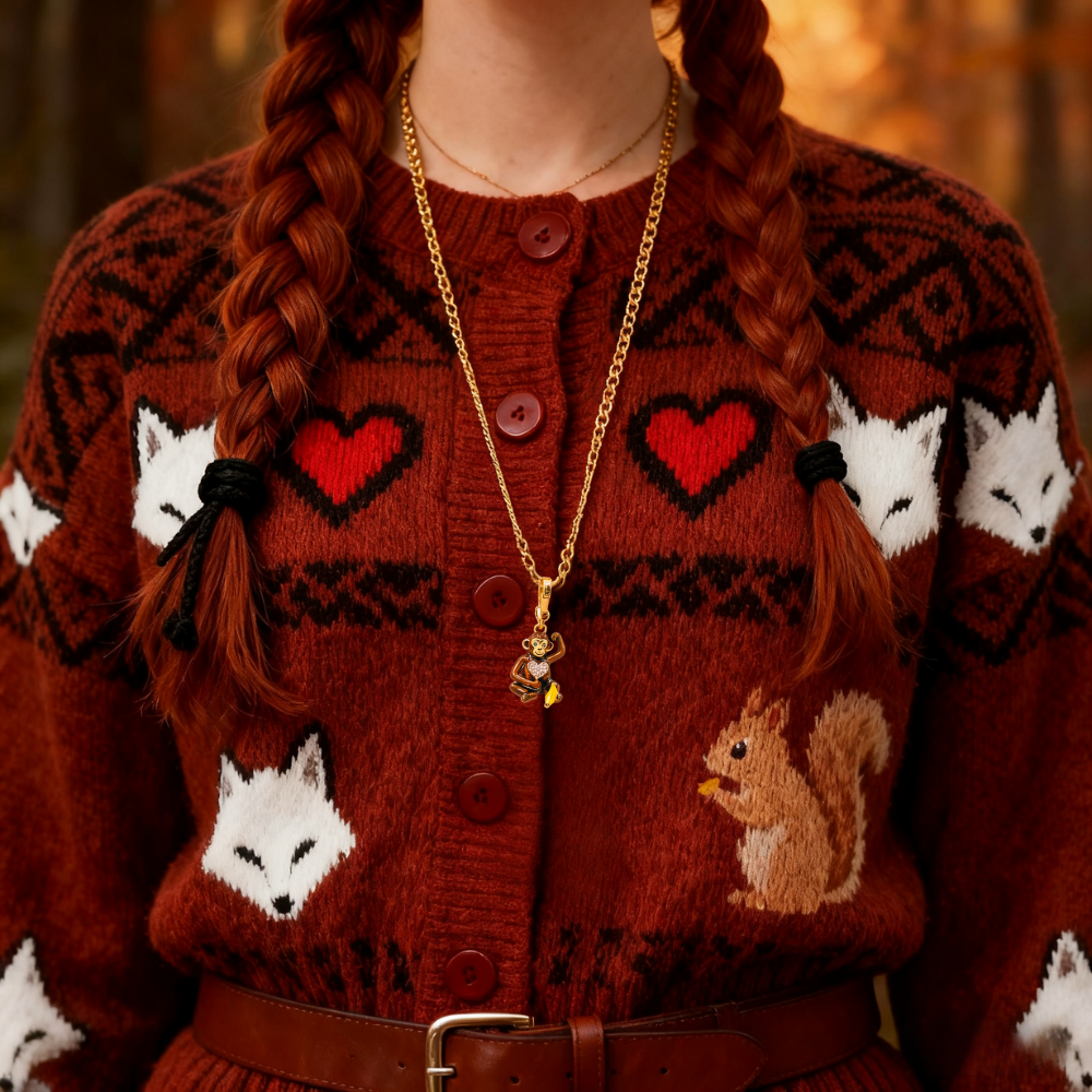 Monkey Charm Pendant