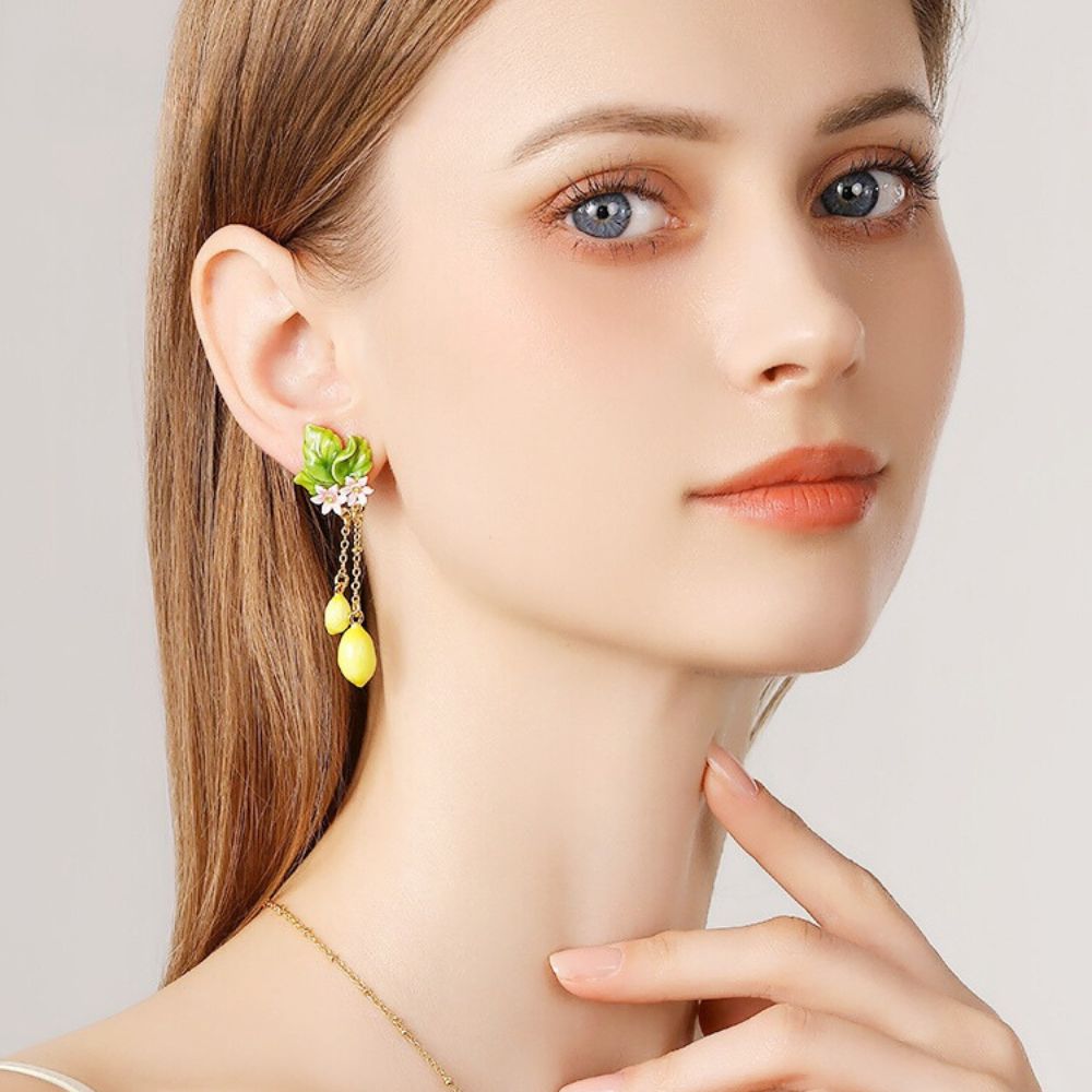 Lemon Tassel earrings