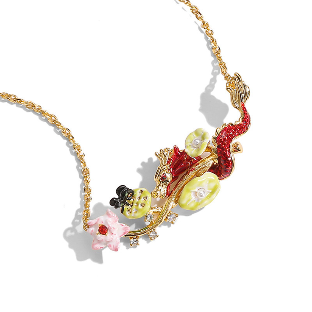 Dragon Lotus Necklace