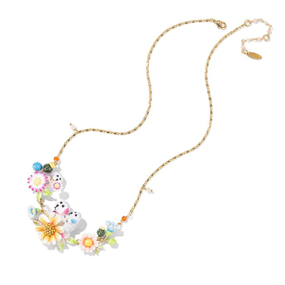 Dog Daisy Necklace