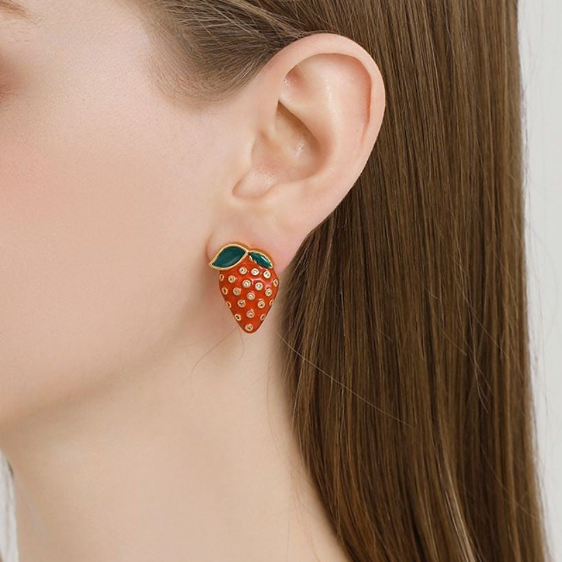 Strawberry Stud Earrings