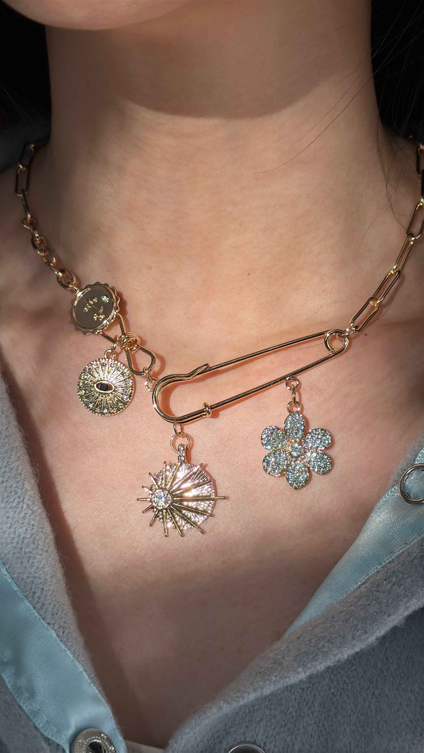 Sun & Clover Necklace