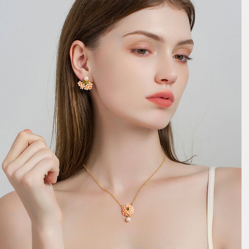 Pink Verbena Necklace