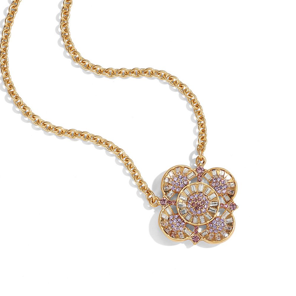 Vintage Radiant Clover Necklace